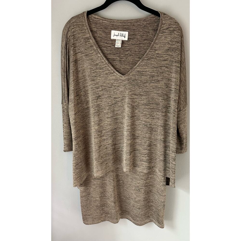 Joseph Ribkoff Dolman Sleeve Layered Marl Tunic Top Size 10